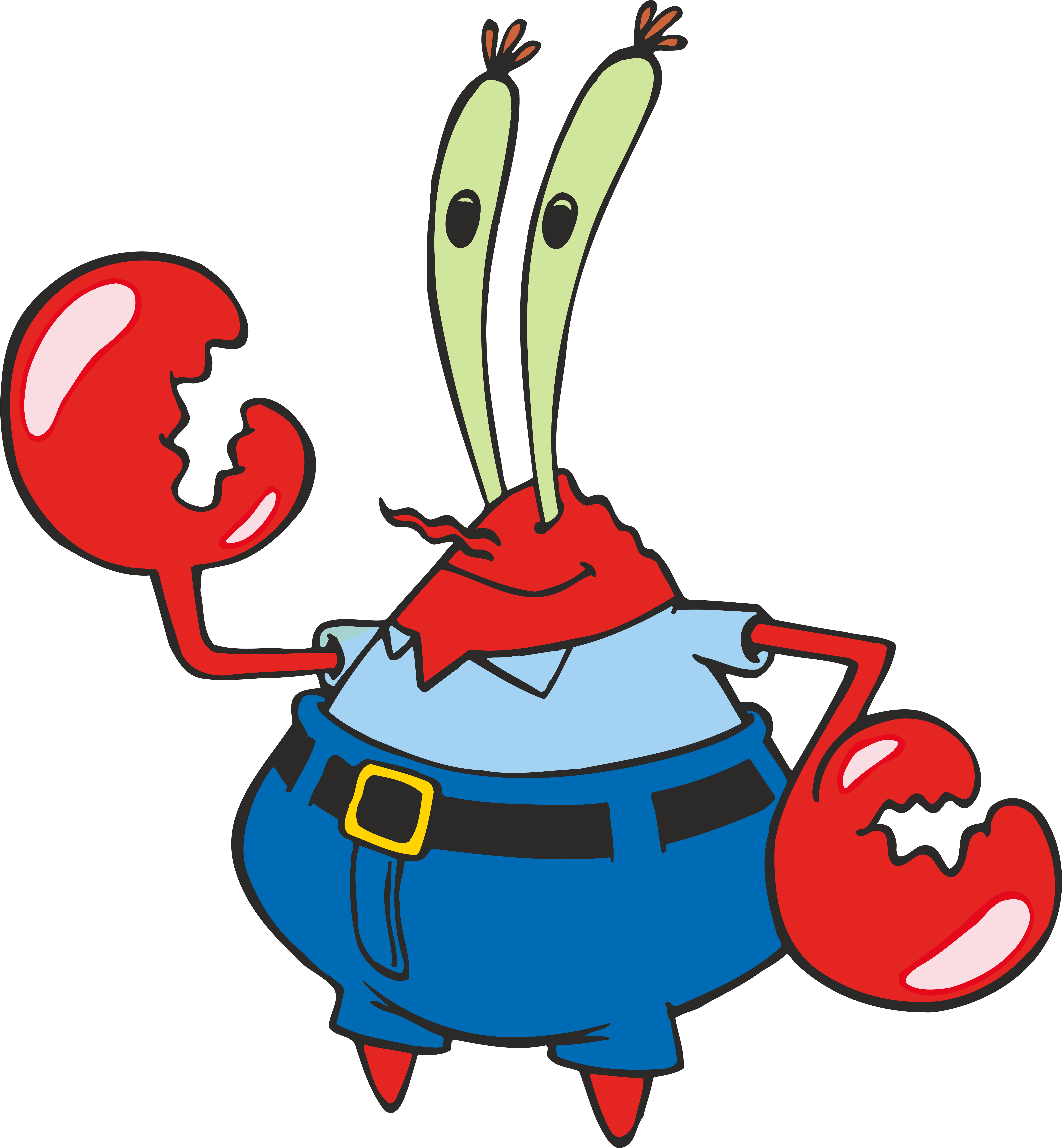 Krabs Spongebob Squarepants Plankton And Karen Patrick - Spongebob Mr Krabs Png (5873x6348), Png Download