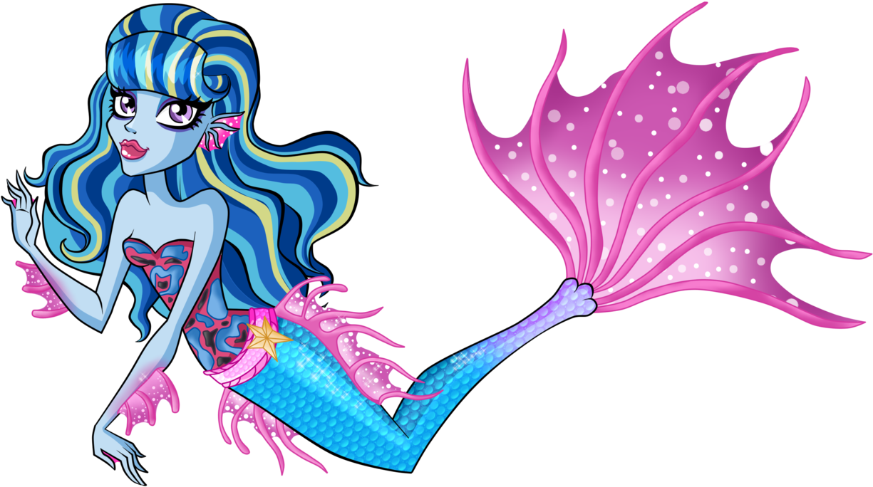 Mermaid Drawing Monster - Monster High Mermaid Girl (1280x804), Png Download