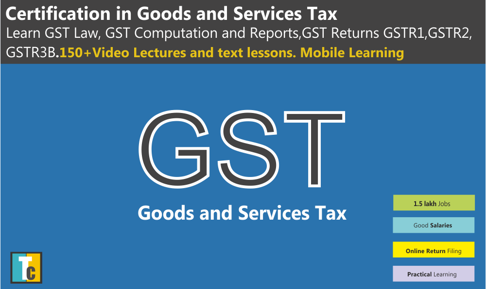 Certification In Goods And Services Tax - Tax (1000x596), Png Download