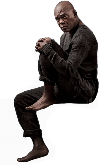 Samuel L Jackson Sitting - Samuel L Jackson Png (390x567), Png Download