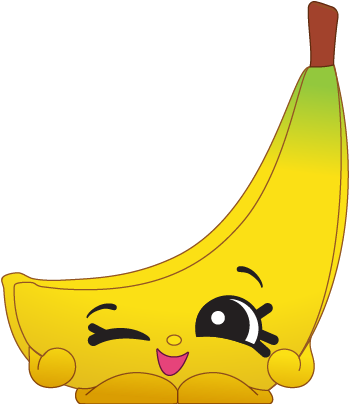 Shopkins Clipart Banana 6 Banana - Shopkins V Nilla Tubs (576x495), Png Download