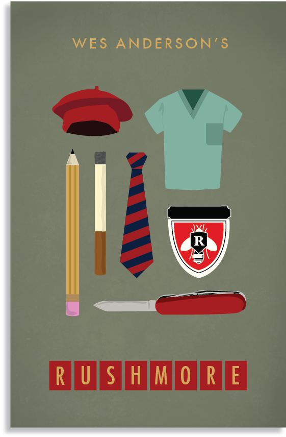 Posters For Wes Anderson Movie Lovers (648x900), Png Download
