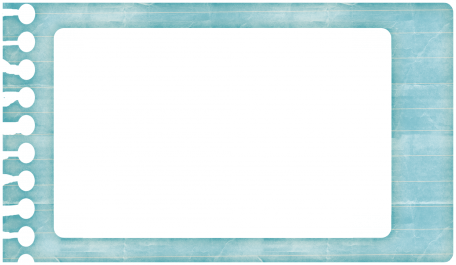 Blue Notebook Paper Frame - Parallel (456x265), Png Download