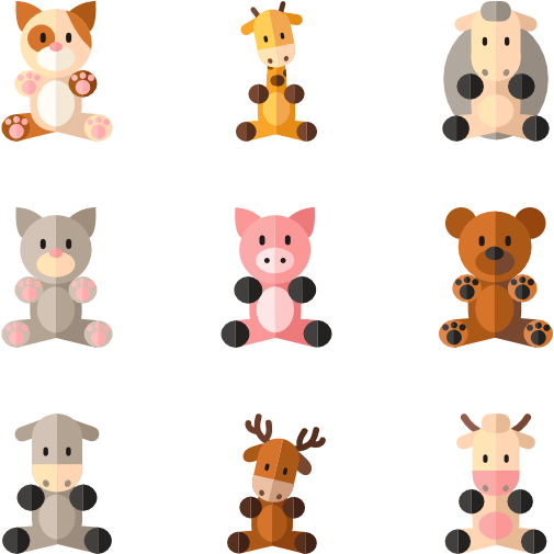 Cute Animals - Cute Animal Icon Png (600x564), Png Download