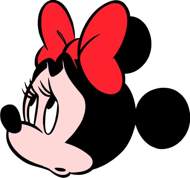 Download Minnie Mouse Head Clip Art Clipart Panda Minnie Mouse Side Profile Png Image With No Background Pngkey Com
