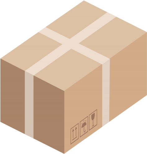 Cardboard Box Png Clip Art - Box Clipart (479x500), Png Download