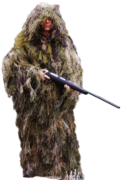 Drawn Snipers Ghillie Suit - Ghillie Suit (500x625), Png Download