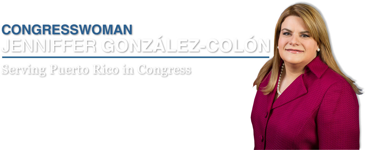 Congresswoman Jenniffer González-colón - Jenniffer González (1178x486), Png Download