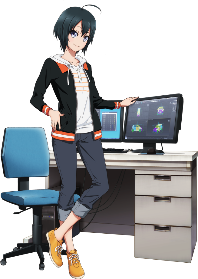 408717 Shirobako Toudou Misa Single Tall Image Short - Toudou Misa (680x925), Png Download