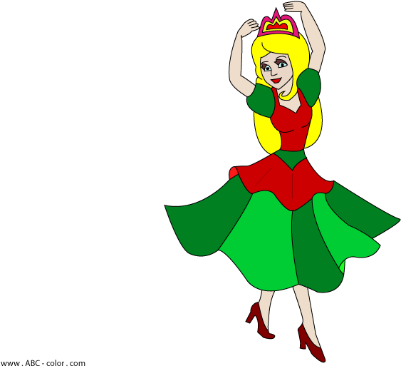 Dance-princess Raster Painting - Dance (822x567), Png Download