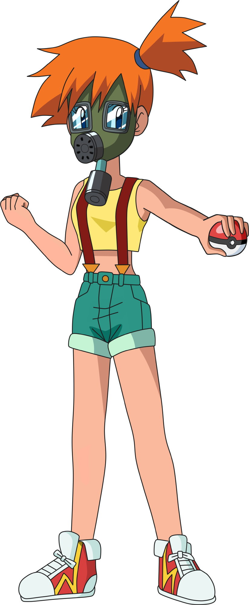 Misty Pokemon Gas Mask (824x2000), Png Download