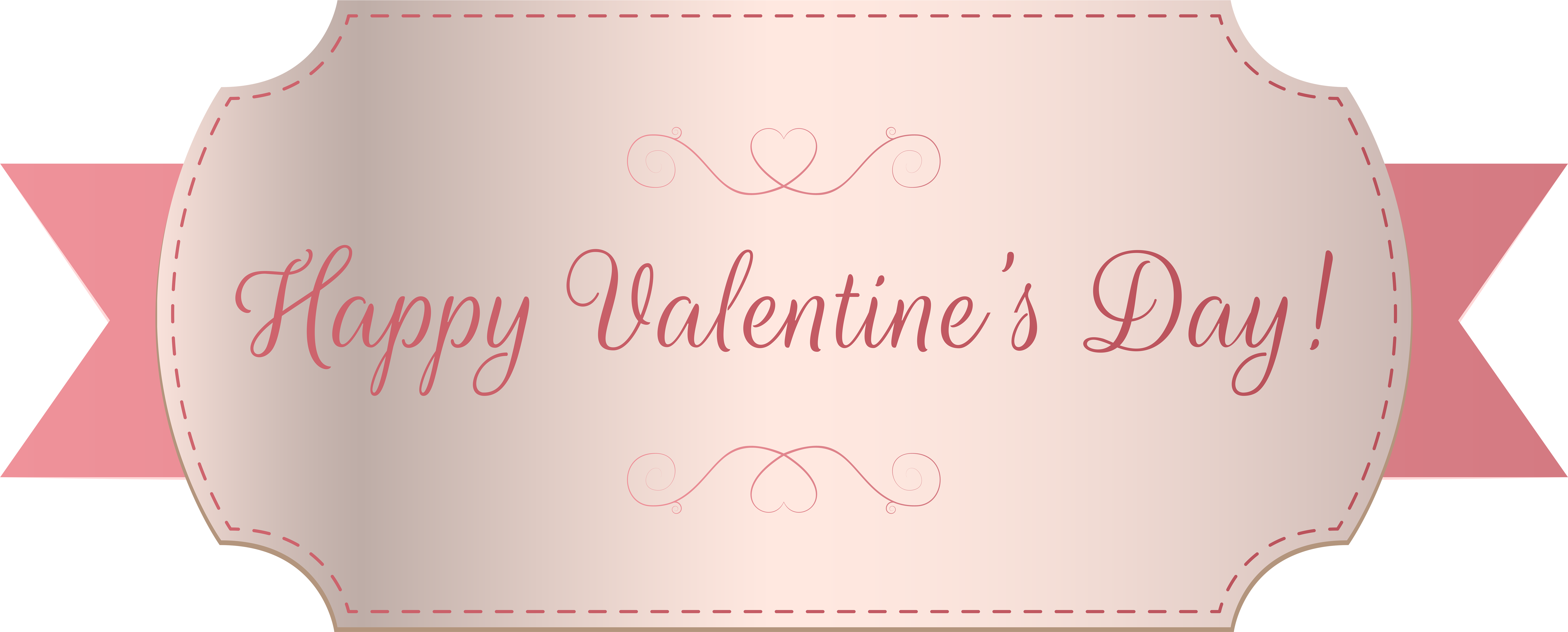 Happy S Day Png Clip Art Image - Valentine's Day (8228x3316), Png Download