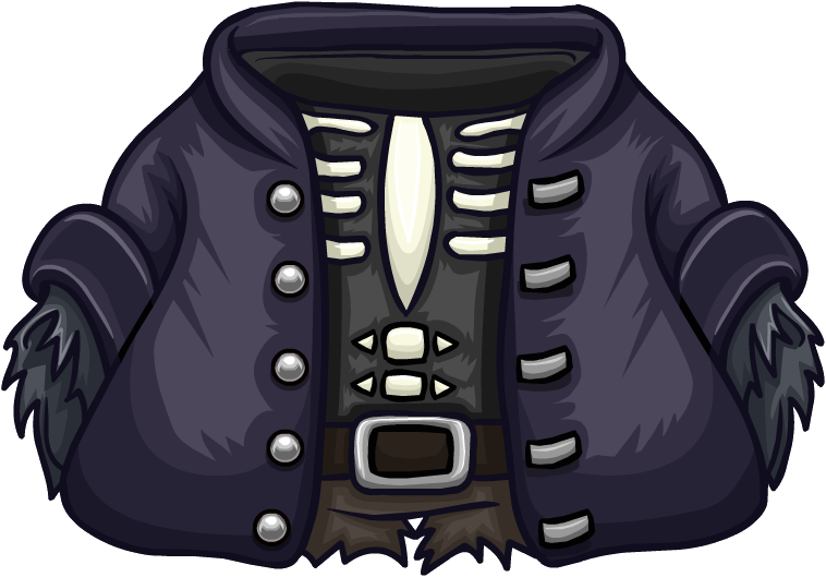Ghost Pirate Costume - Club Penguin Pirate Clothes (758x529), Png Download