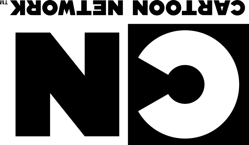 Cn Upside Down Logo - Cartoon Network Logo 2011 (830x483), Png Download