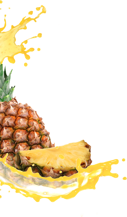 No Added Preservatives - Pineapple Juice Splash Png (416x708), Png Download