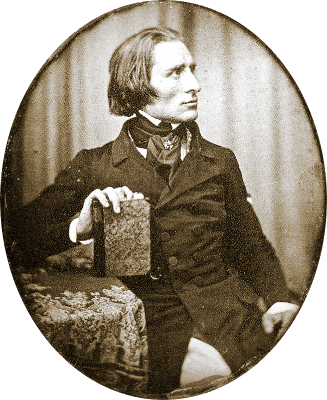 The Earliest Known Photograph Of Liszt, Dating From (656x802), Png Download