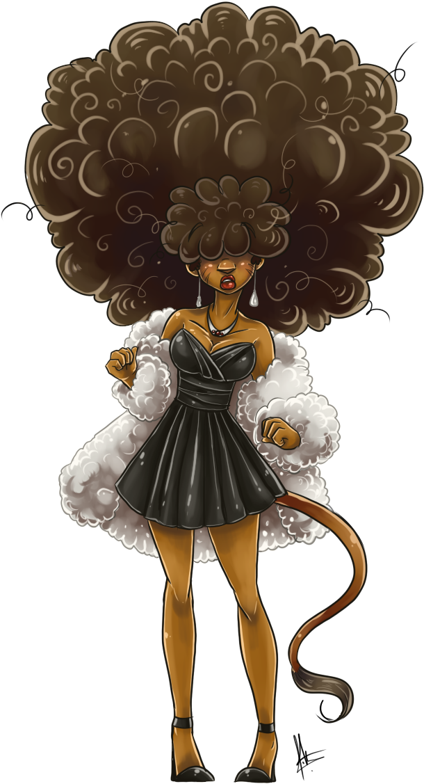 Black Woman Afro Png Image Royalty Free Stock - Black Women Art Transparent (800x1140), Png Download