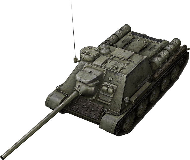 R17 Su-100 - Su 100 Wot (1060x774), Png Download