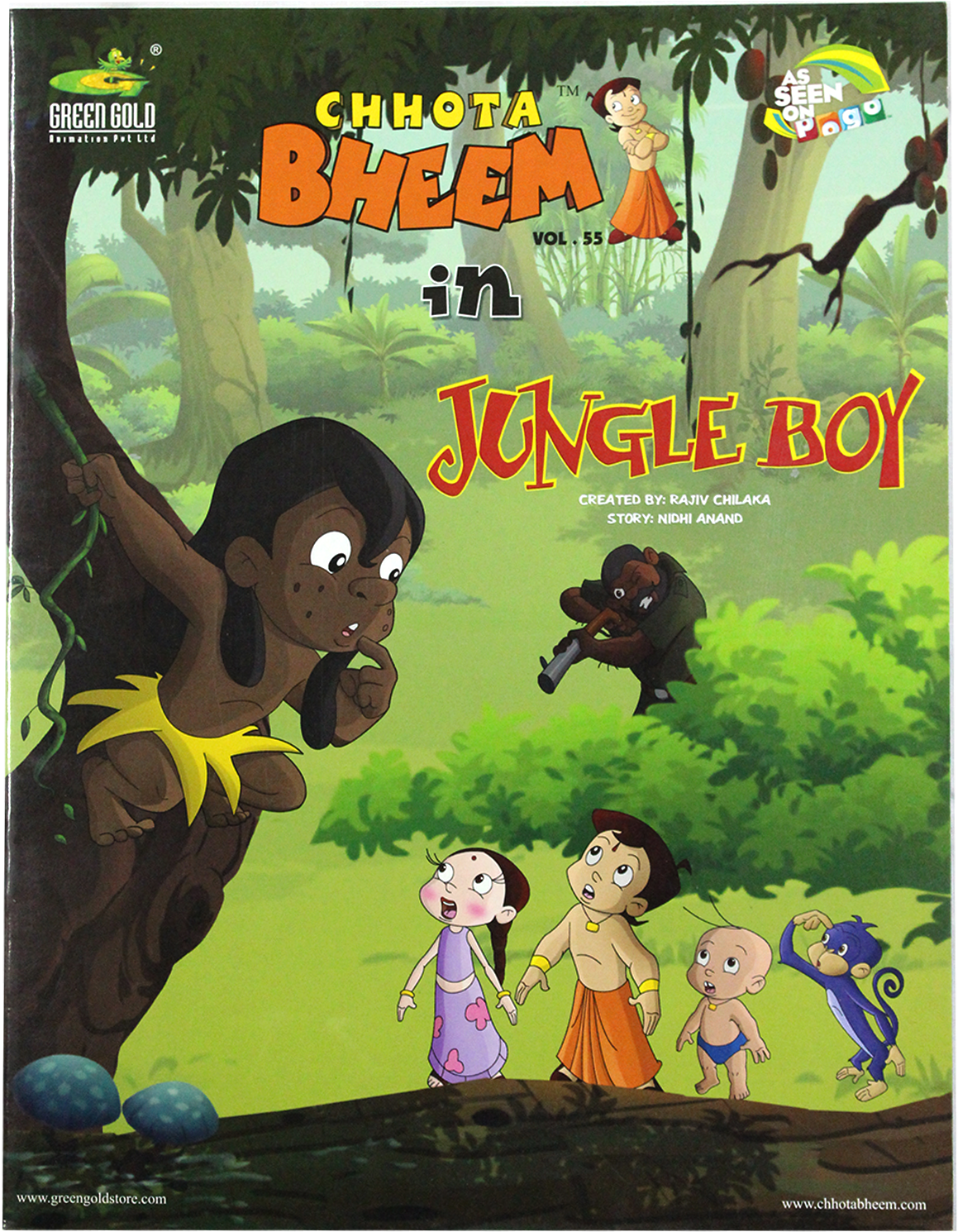 Chhota Bheem In Jungle Boy - Chota Bheem Jungle Boy (1500x1500), Png Download