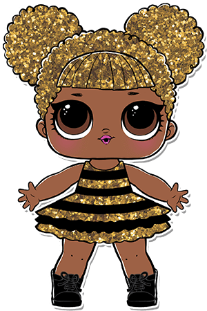 Kid Crafts, Doll Party, Lol Dolls, American Girls, - Queen Bee Lol Doll (403x550), Png Download