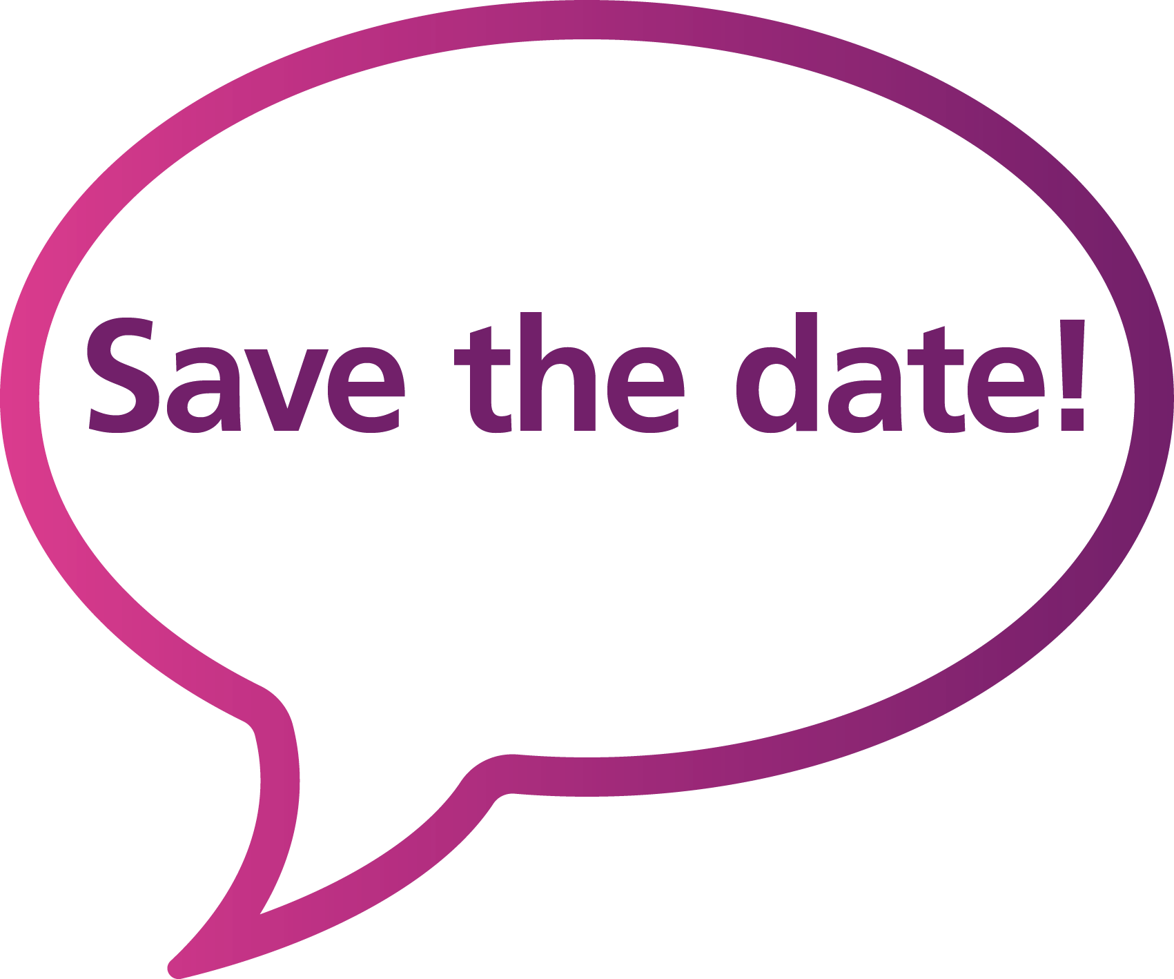 "save The Date " Speech Bubble - Organ Donation Week 2018 (1701x1418), Png Download