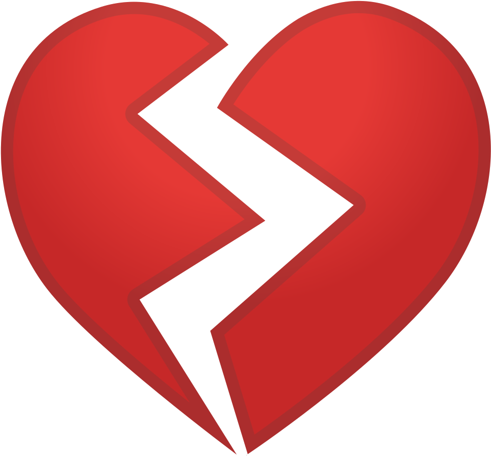 Download Svg Download Png - Emoticon Cuore Spezzato (1024x1024), Png Download