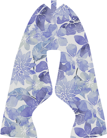 Watercolor Flower Pattern Men's Running Shoes - Blue Green Watercolor Flower Pattern Beach Towel (500x500), Png Download