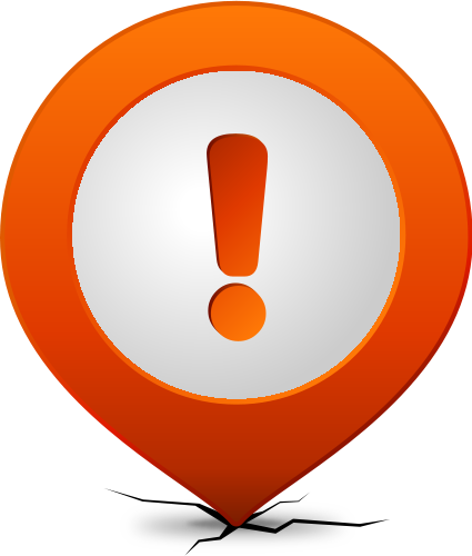 Location - Icon - Map - Png - Attention Icon Vector Free (425x500), Png Download