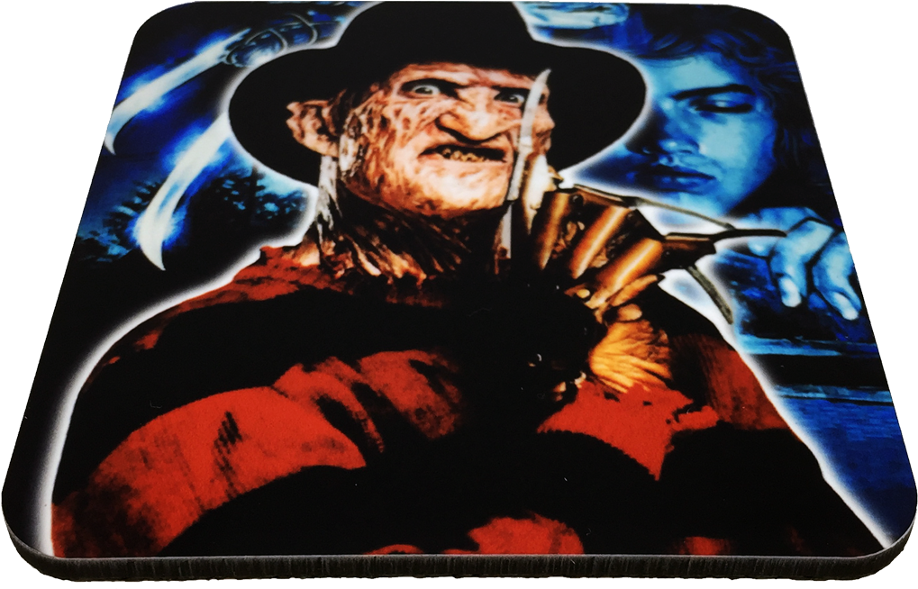 Freddy Krueger Drink Coaster - Krueger Throw Pillow Cover With Insert (16" X 16") (1500x1500), Png Download