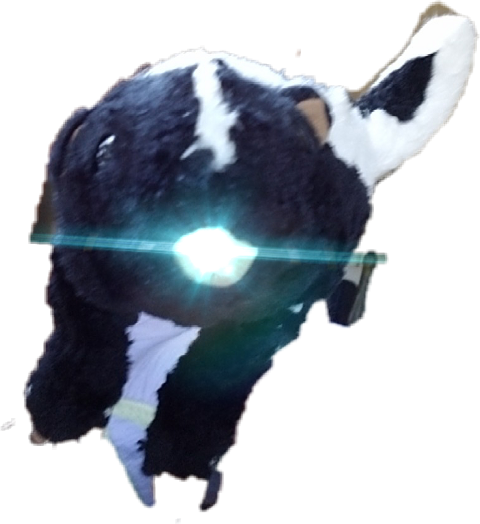 Dairy Cow (480x524), Png Download