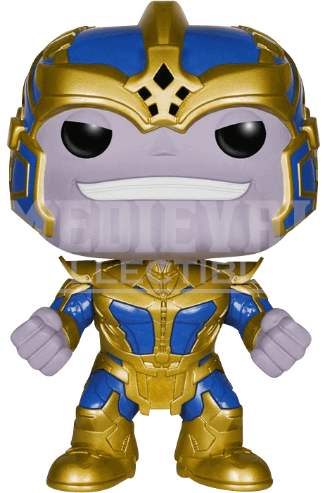 Vector Black And White Collectables Guardians Of The - Thanos Funko Pop (700x700), Png Download