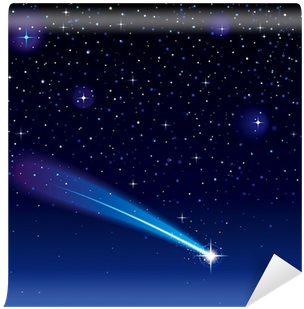 Shooting Star Going Across A Starry Sky - Nova (400x400), Png Download