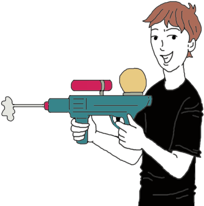 Water Gun - Water (450x450), Png Download