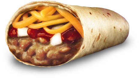 Tortilla Clipart Taco Bell - Burrito (610x484), Png Download