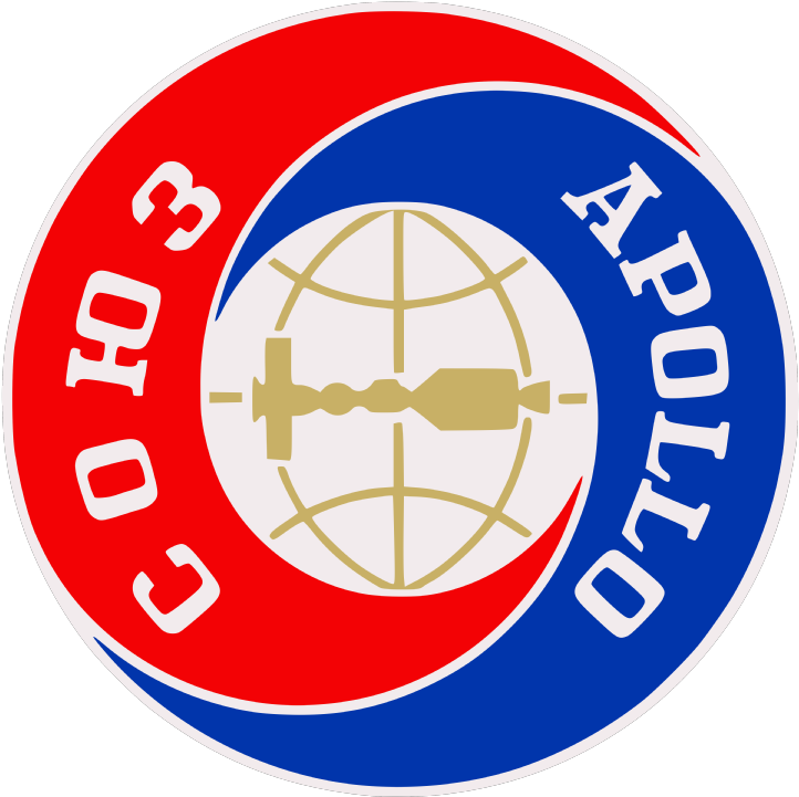 Nasa Soviet Joint Astp Patch - Apollo Soyuz Patch (800x800), Png Download