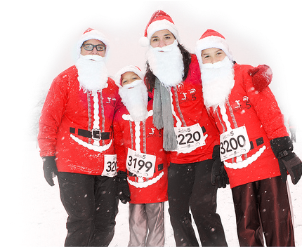 Santa Hustle® Indy Event Information - Sublayer (731x357), Png Download