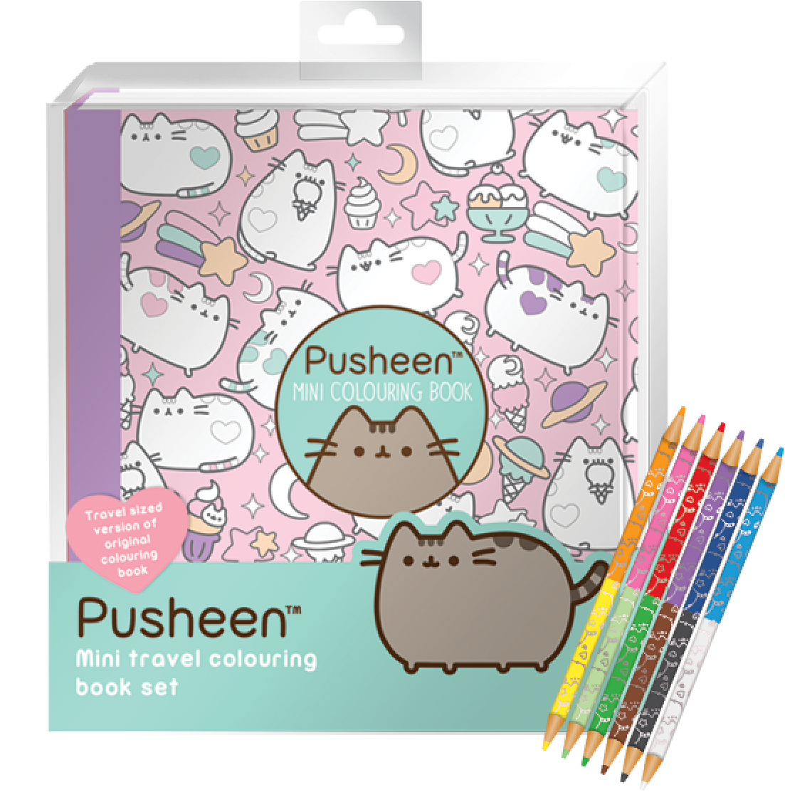 Mini Pusheen Coloring Book (1200x1200), Png Download