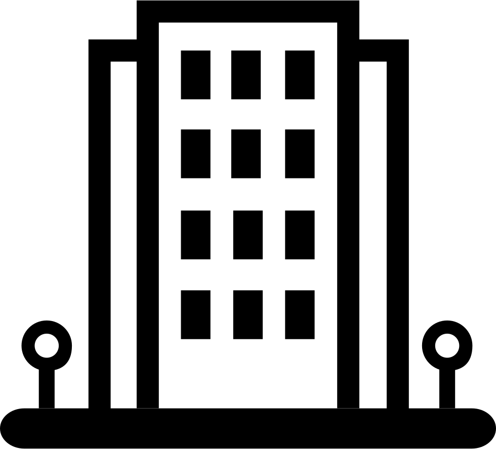 Building Icon Svg Png Icon Free Download 384132 Hand - Png Building White Icon (980x888), Png Download