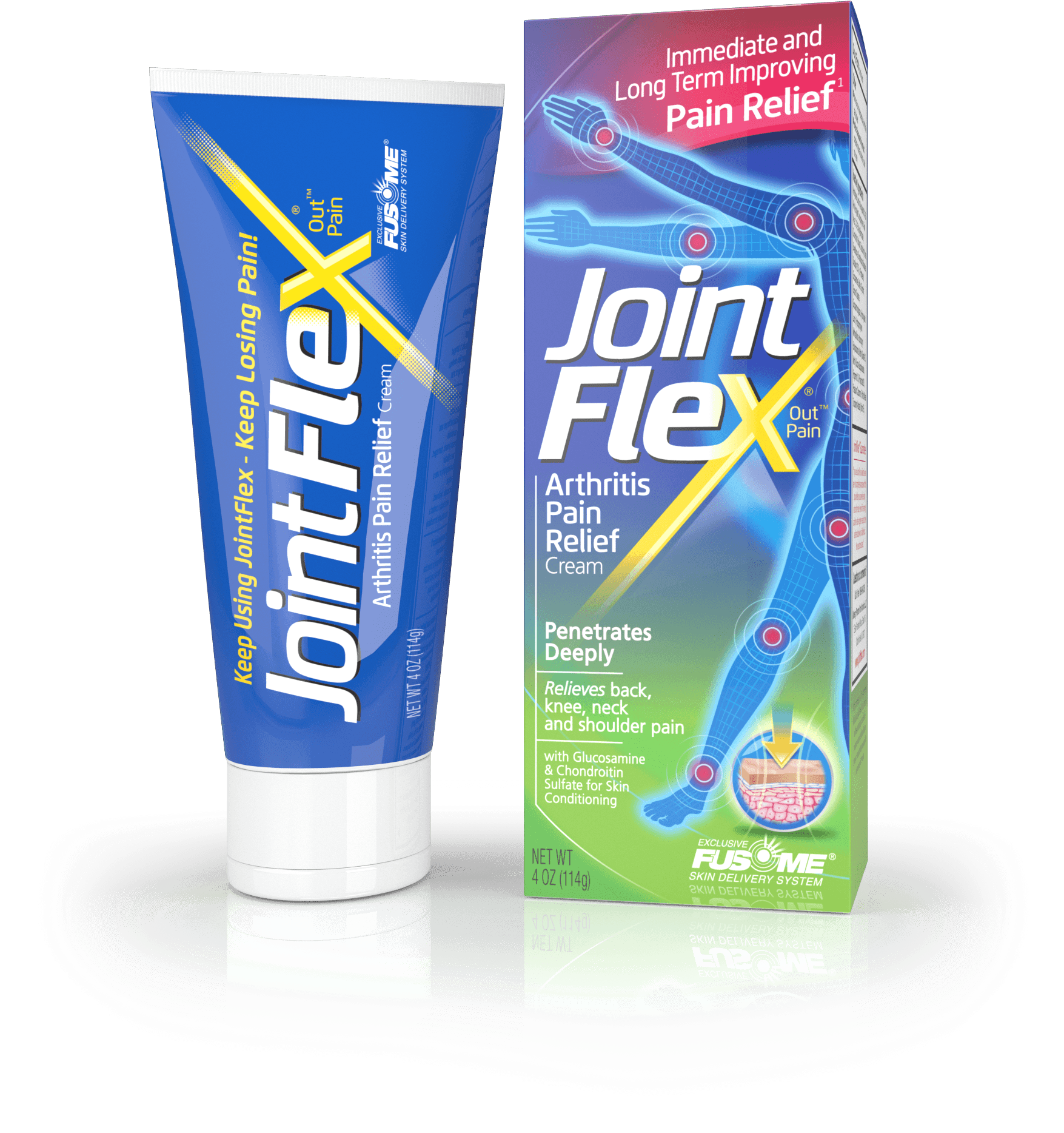 Product - Jointflex Pain Relief Cream - 4 Oz (1855x2046), Png Download