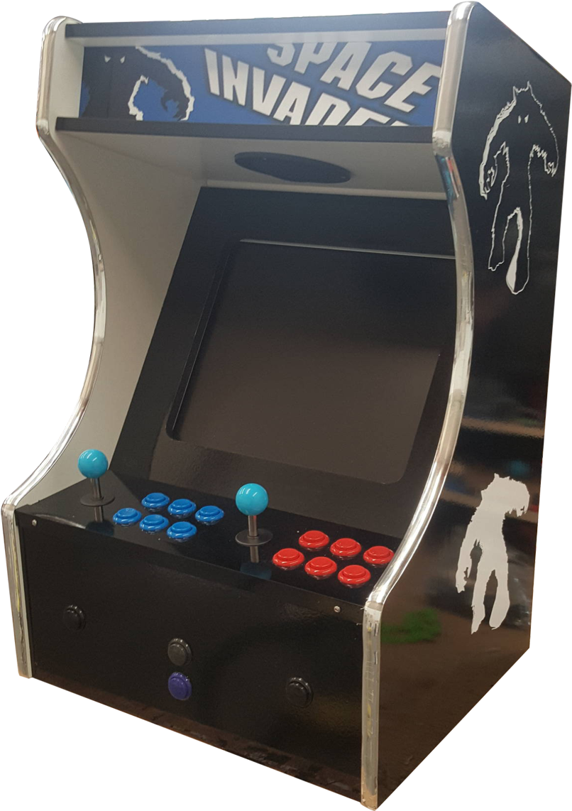 Space Invaders Black Bar Top - Video Game Arcade Cabinet (1200x1200), Png Download