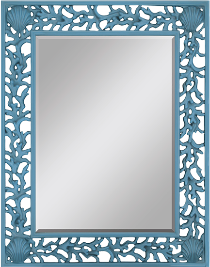 Blue Splash Mirror - Paragon Splash Mirror Finish: Blue (550x550), Png Download