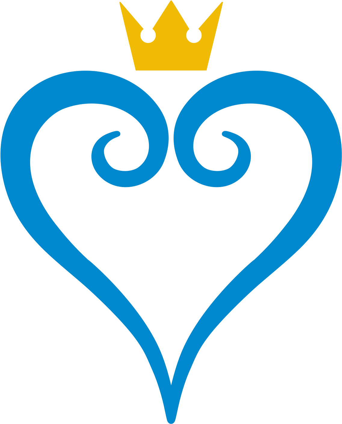 Heart Inside One Another Banner Library Download Techflourish - Kingdom Hearts Tatouage Couronne (1200x1481), Png Download