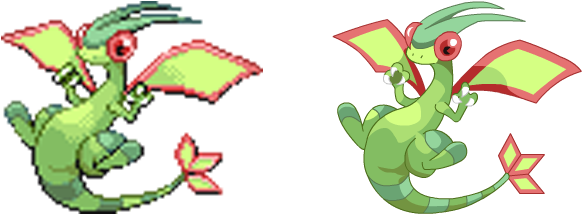 Pokemon Vector Art - Pokemon Sprite Vector (605x236), Png Download