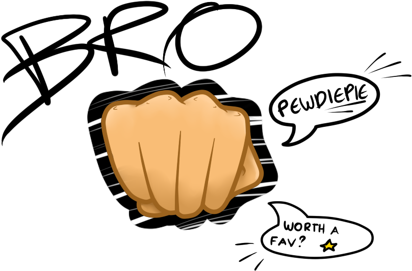 Showing Gallery For Pewdiepie Brofist Wallpaper Hd (1000x600), Png Download