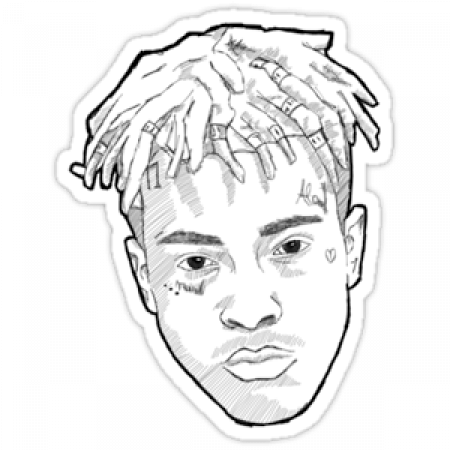 Download Xxxtentacion Cartoon Black And White PNG Image with No Background  