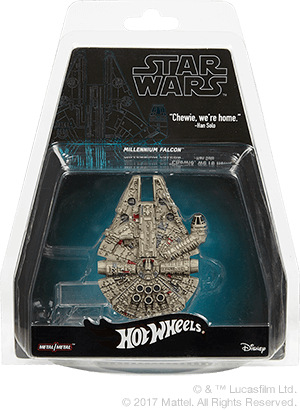 Hot Wheels Special Edition Millennium Falcon - Hot Wheels Star Wars Ships 2017 (300x410), Png Download