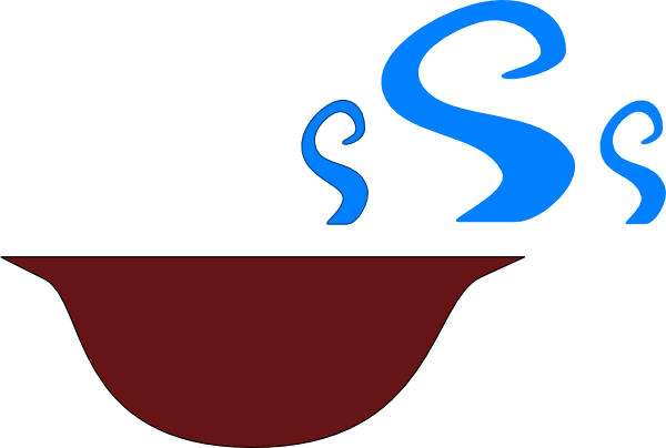 Original Png Clip Art File Soup Bowl With Steam Svg (600x404), Png Download