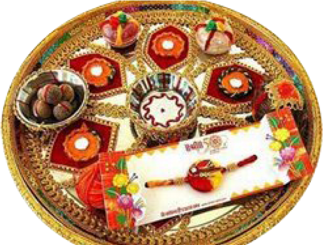 Raksha Bandhan Rakhi Thali (640x480), Png Download