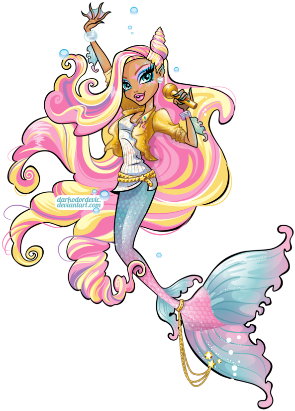 Sirenna - Monster High Mermaid Oc (600x827), Png Download