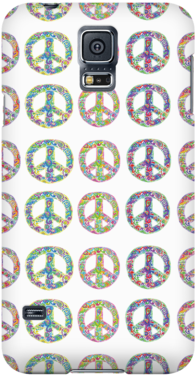 Peace Sign Hippie Cell Phone Case - Hippie (390x390), Png Download